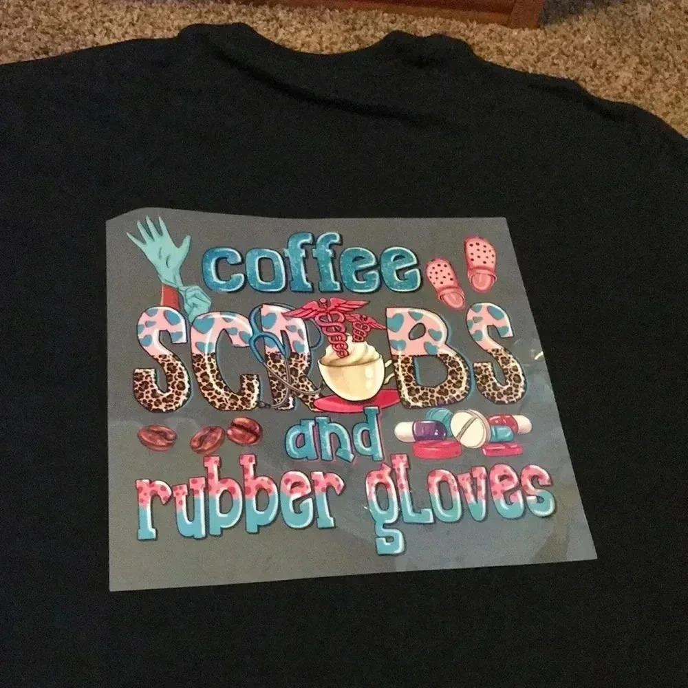 Custom‎ made “coffee scrubs and rubber gloves” Tshirt